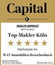 Top Auszeichung - Bewertung - Immobilienmakler in Bornheim, Hürth, Brühl, Köln und Wesseling - WAV Immobilien Reuschenbach - Capital Top Makler Köln